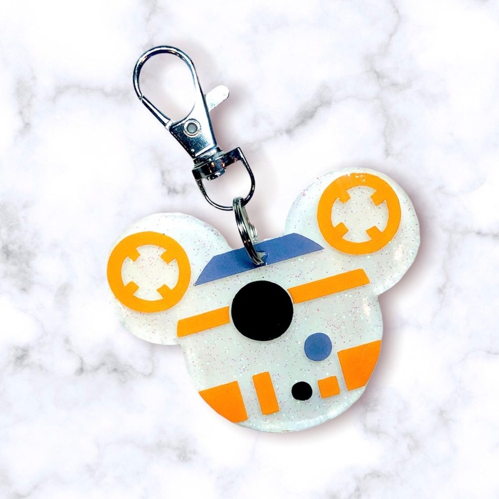 Mouse Shaped Disney Star Wars BB8 keychain
